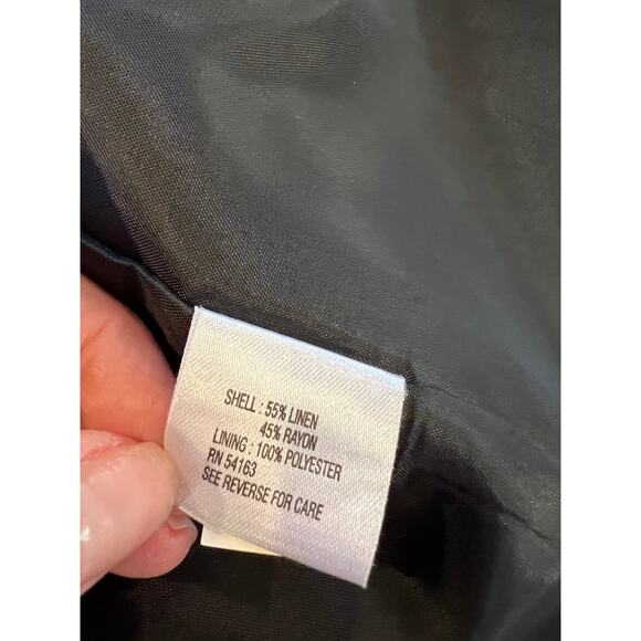 Calvin Klein Office Ready Linen blend Dress and Jacket Set Black - Picture 11 of 11